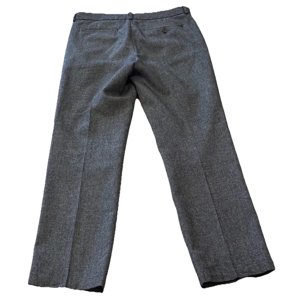Banana Republic Mens 33x30.5 Gavin Black White Check Lined Pants Wool Blend